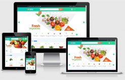 mẫu website bán hàng thực phẩm sạch t001