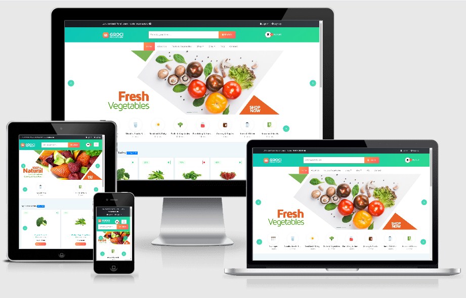 mẫu website bán hàng thực phẩm sạch t001 mẫu website bán hàng thực phẩm sạch t001